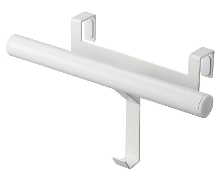 山崎実業（YAMAZAKI）下駄箱扉ランドセル＆リュックハンガー【タワー/tower】（ホワイト5238/ブラック5239）ランドセルハンガー ラック ハンガーラック ハンガースタンド ランドセル 玄関 エントランス 一時置き 帽子 バッグ 傘 収納 コンパクト シンプル おしゃれ 白 黒