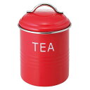 バーネット キャニスター 赤 TEA SALUS(セイラス)佐藤金属興業 ティー 紅茶 外国のアンティーク風なキャニスター