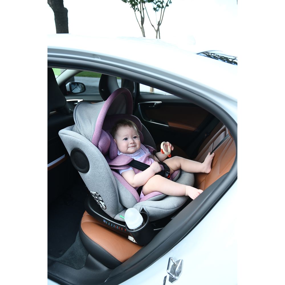 新発売チャイルドシート 新生児 ISOFIX 0歳～12歳頃 360度回転式 40～150cm ジュニアシート キャノピー付き 長く使える 洗える 取付簡単 キッズシート ベビーシート ドリンクホルダー付き 出産祝い 赤ちゃんプレゼント