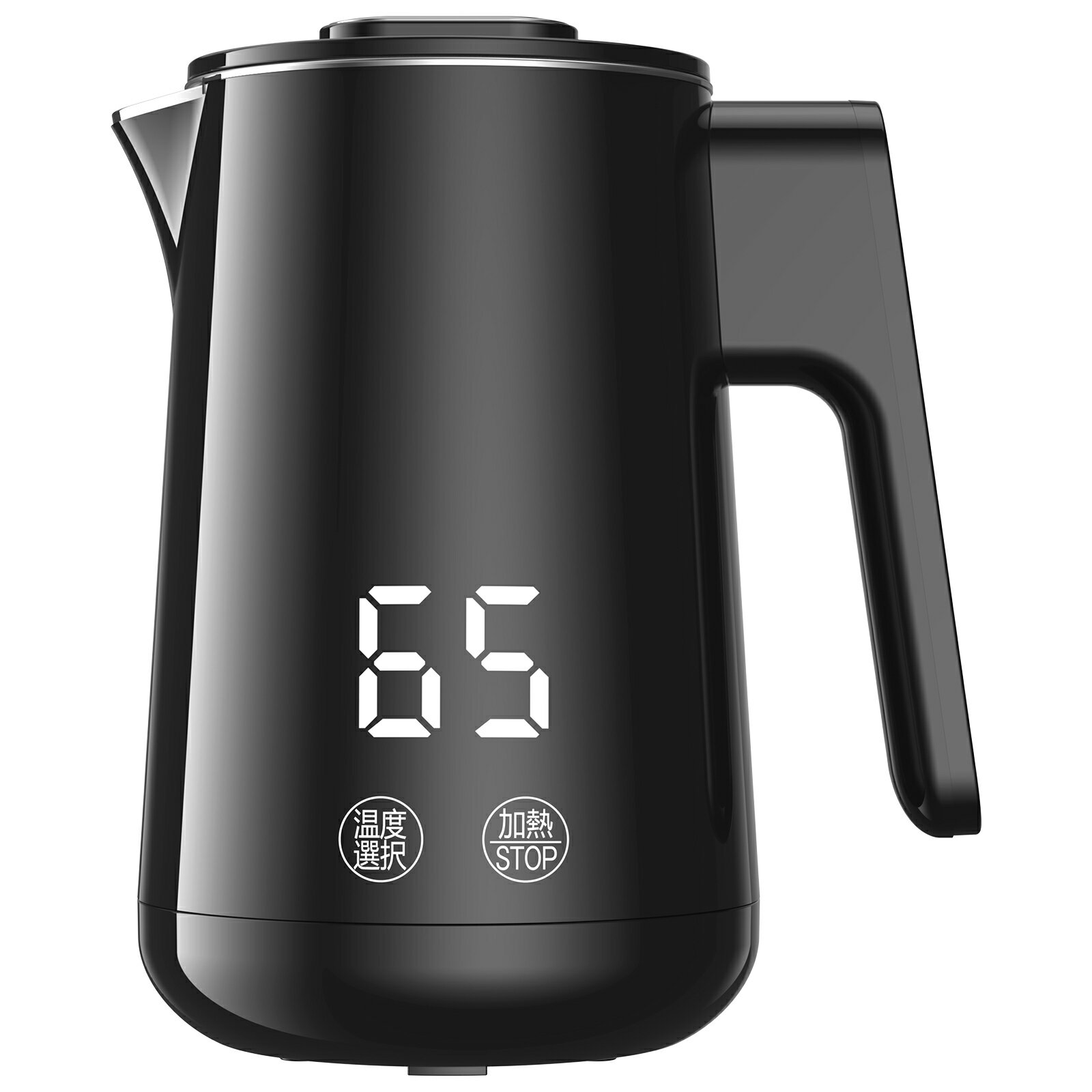 【最新進化型！期間限定★P10倍返還中！】電気ケトル 0.8L 6段階温度調節 ボデーデジタルディスプレイ 4時間保温 二重構造 触れても熱くない 急速沸騰 空焚き防止機能 火傷防止 小型 おしゃれケトル お手入れカンタン お茶 コーヒー 安心保証 PSE