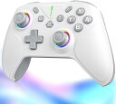 Switch1/2代対応 【2025革新モデル】 Switch2 コントローラー ダブルホール機能 TURBO連射機能 マクロ機能 背面ボタン付き 9色RGBライト 1000mAh大容量 Bluetooth スイッチ コントローラー ジャイロセンサー搭載 4階段HD振動 プロコン Switch全世代に対応 Android/IOS/PC対応