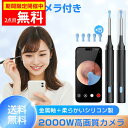 耳かき カメラ付き【2025年新モデル・2000万画素】 <限定COUPONで1980円>カメラ付き耳かき 6LEDライト 3.6mm極細レンズ 録画 写真 左...