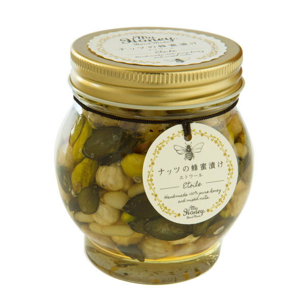 MYHONEY マイハニー ナッツの蜂蜜漬け エトワール 200g (Lサイズ) ハニーナッツ バレンタイン ホワイトデー ギフト プレゼント はちみつ ギフト おしゃれ かわいい インスタ映え プレゼント おもたせ 手土産 プチギフト カジュアルギフト お返し 内祝い