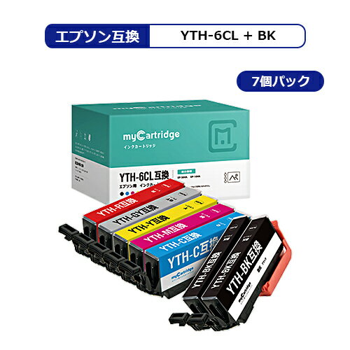 YTH-6CL エプソン(EPSON) 互換インク YTH(ヨット) 互換 6色セット+ブラック(合計7本)【残量表示対応】..