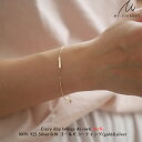 「new item」100% 925純銀素材 ブレスレット K18ゴールドコーティング LUCK 幸運 好運 シンプルで可愛い 上品 高見え 繊細に煌めくチェー...