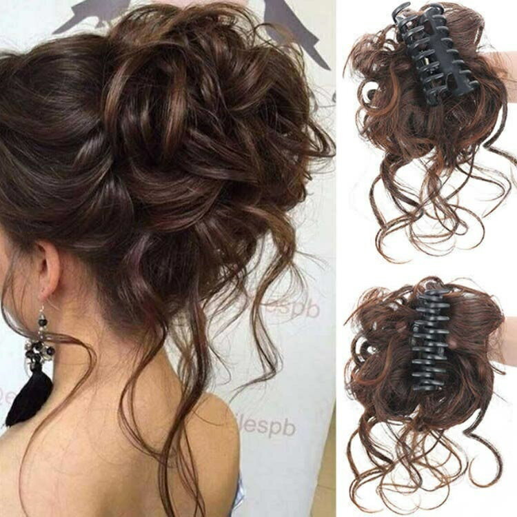 シュシュ カール ウィッグ ウィッグ ルーズ ヘアクリップ ポイントウィッグ 部分ウィッグ つけ毛 お団子 結婚式 和装 髪飾り シュシュ まとめ髪 付け髪 お呼ばれ パーティー 二次会 着物 ママ 卒業式 七五三