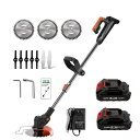 新型 電動草刈り機 充電式 マキタバッテリー互換 人気 21V 草刈機 電動コードレス軽量 バッテリー式 3000mAh大容量バッテリー 雑草取り器具 可用金属...