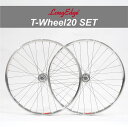 LongEdge ロングエッヂ【LE T-Wheel20 set】前後セット ピストホイール ポリッシュ シルバー 700c 自転車 ピスト カスタム