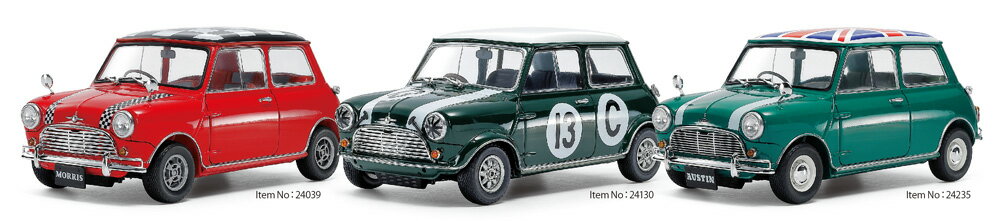 Rakuten - 8月発売予定 お一人様3個まで 1/24 スポーツカー No.39 1/24 モーリス ミニクーパー 1275S Mk.1 24039・1/24 モーリス ミニクーパー レーシング 24130・1/24 オースチン ミニクーパー 1275S Mk.1 24235 3点セット