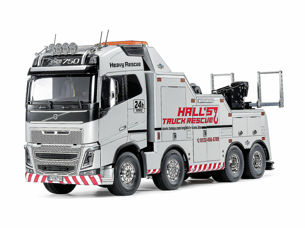 6月発売予定 1/14RC ボルボ FH16 750 8×4レッカートラック（シルバーエディション） ...