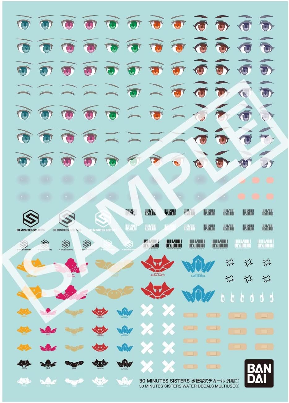 新品 30MS (30 MINUTES SISTERS) 水転写式デカール 汎用1