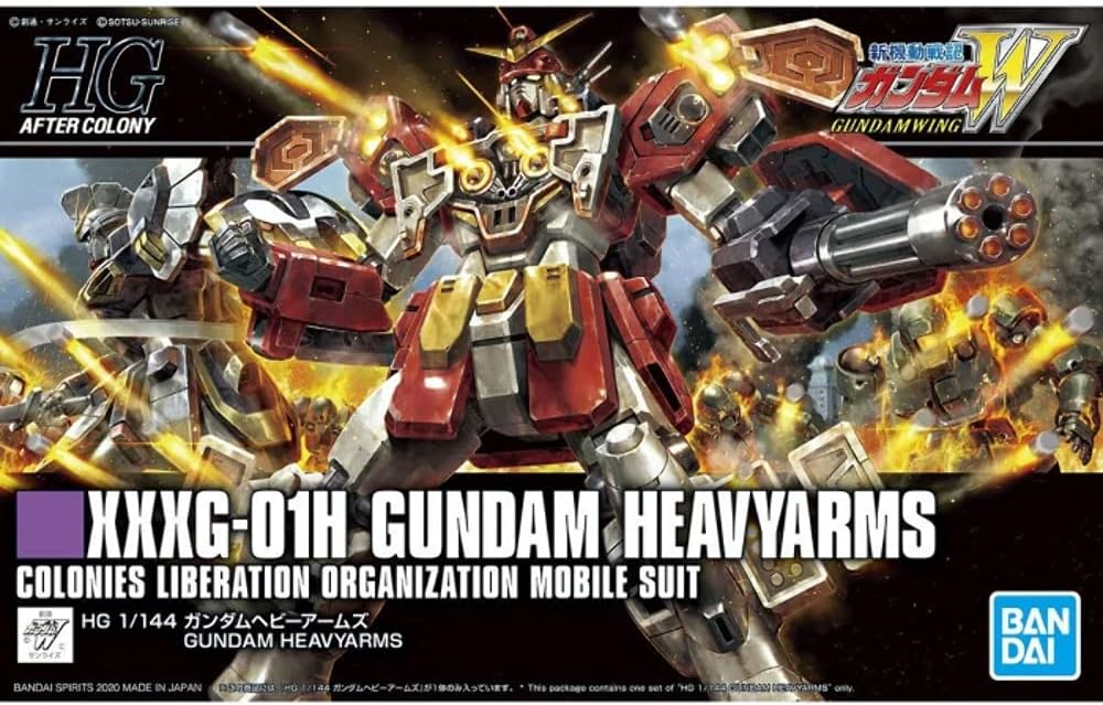 新品 HGAC 新機動戦記ガンダムW ガンダムヘビーアームズ 1/144スケール 色分け済みプラモデル