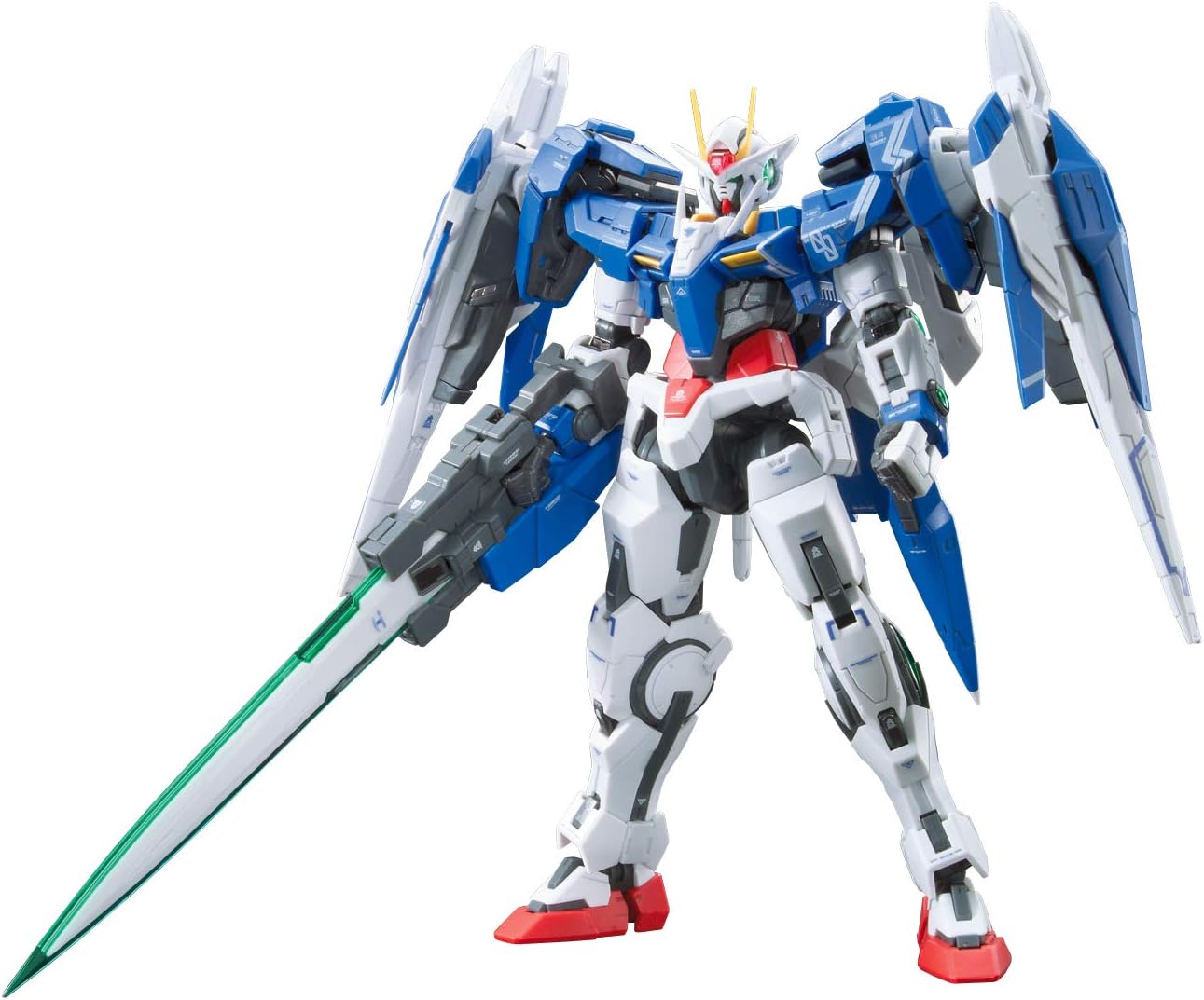 7月再販分 新品 RG 機動戦士ガンダム00 GN-0000 GNR-010 ダブルオーライザー 1/144スケール 色分け済みプラモデル