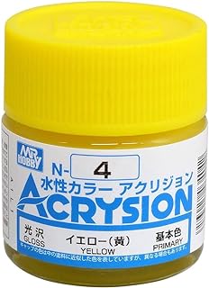 GSIクレオス アクリジョンカラー イエロー (黄) 光沢 10ml 模型用塗料 N4 1