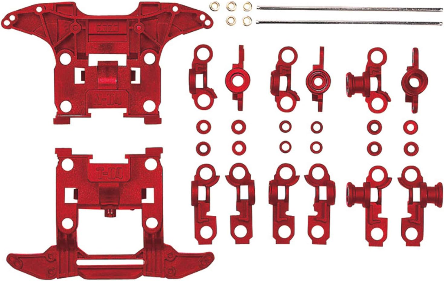 Rakuten - タミヤ GP.411 N-04・T-04 強化ユニット (レッド) (グレードアップパーツシリーズ No.411) 15411