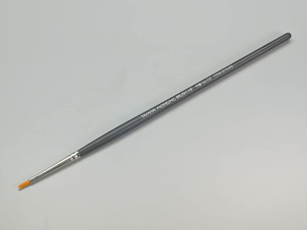 タミヤ メイクアップ材シリーズ No.45 モデリングブラシ HF 平筆 No.02 87045