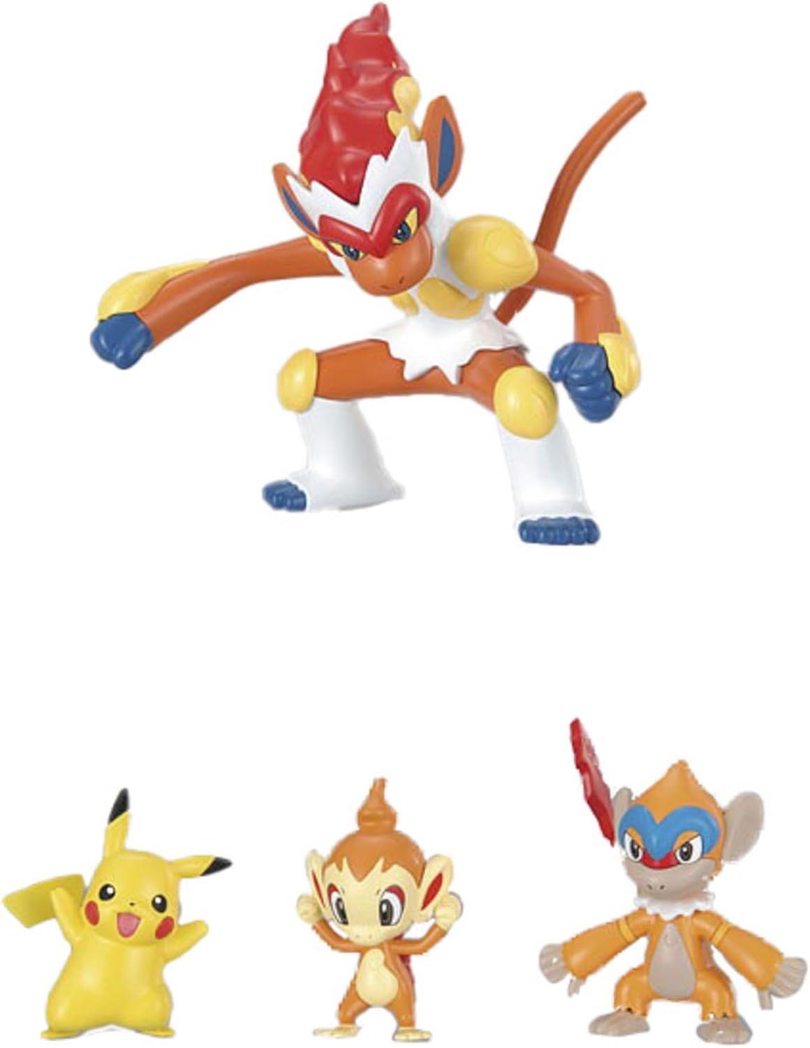 Rakuten - ポケモンプラモコレクションNo.7 進化シリーズ ゴウカザル進化セット 色分け済みプラモデル