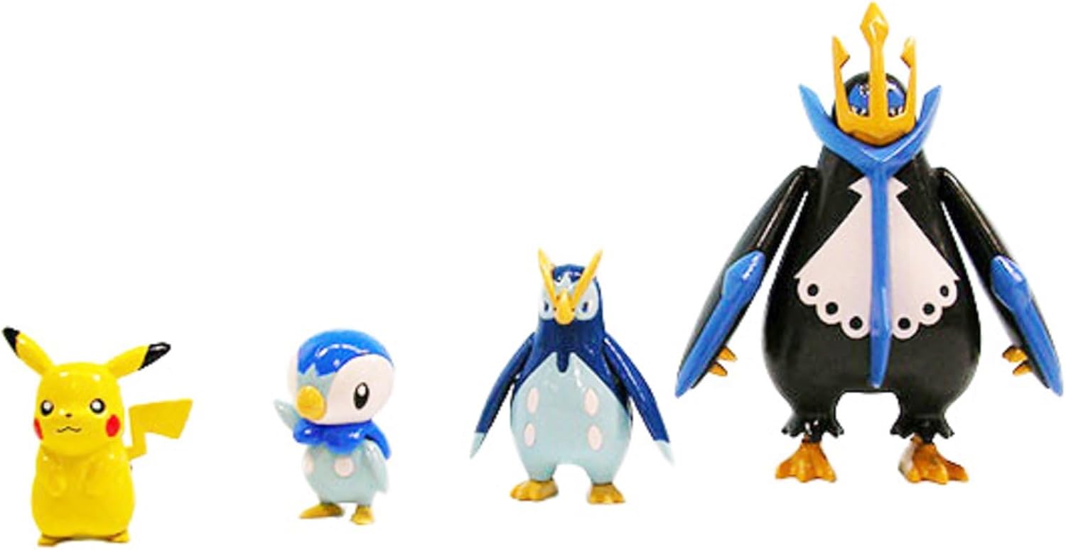 ポケプラシリーズから「エンペルト進化セット」が登場！エンペルトは身体を傾けると、連動して翼を振り上げます。