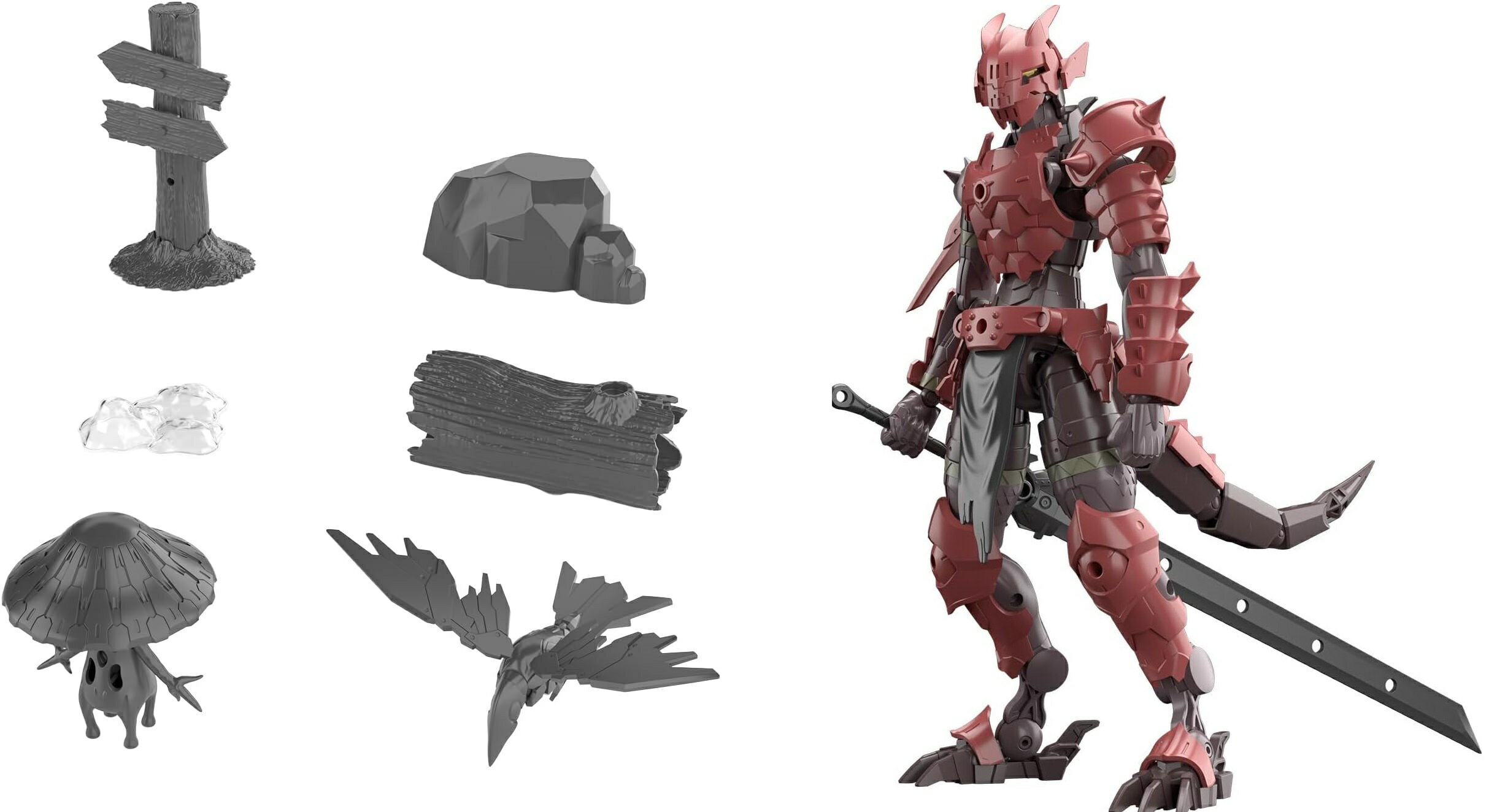 お一人様3個まで 30MF ドラゴニアナイト 30MF カスタマイズストラクチャー1 色分け済みプラモデル セット