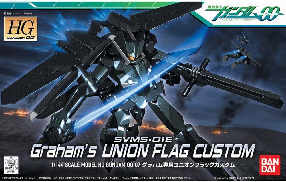 2026年4月再販分 HG 機動戦士ガンダム00 グラハム専用ユニオンフラッグカスタム 1/144スケール 色分け..
