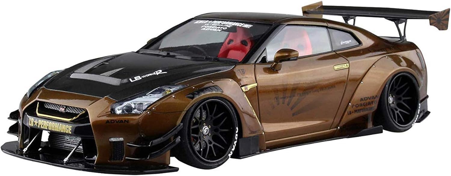 Rakuten - 1/24 リバティーウォーク No.12 LB★ワークス R35 GT-R type 2 Ver.1 プラスチック製 色分け済みプラモデル