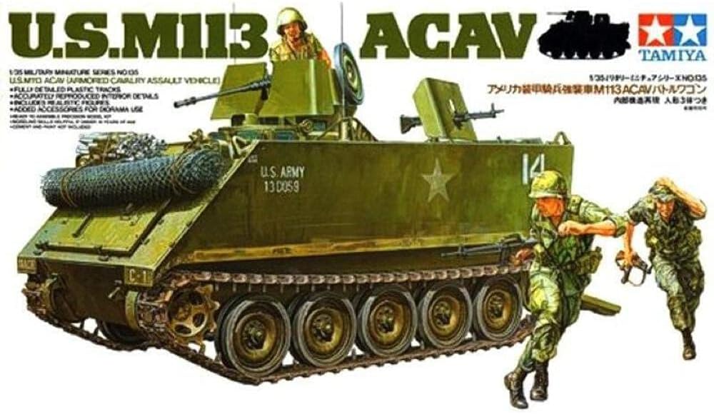 Rakuten - 1/35 ミリタリーミニチュアシリーズ M113ACAV装甲騎兵強襲車 35135