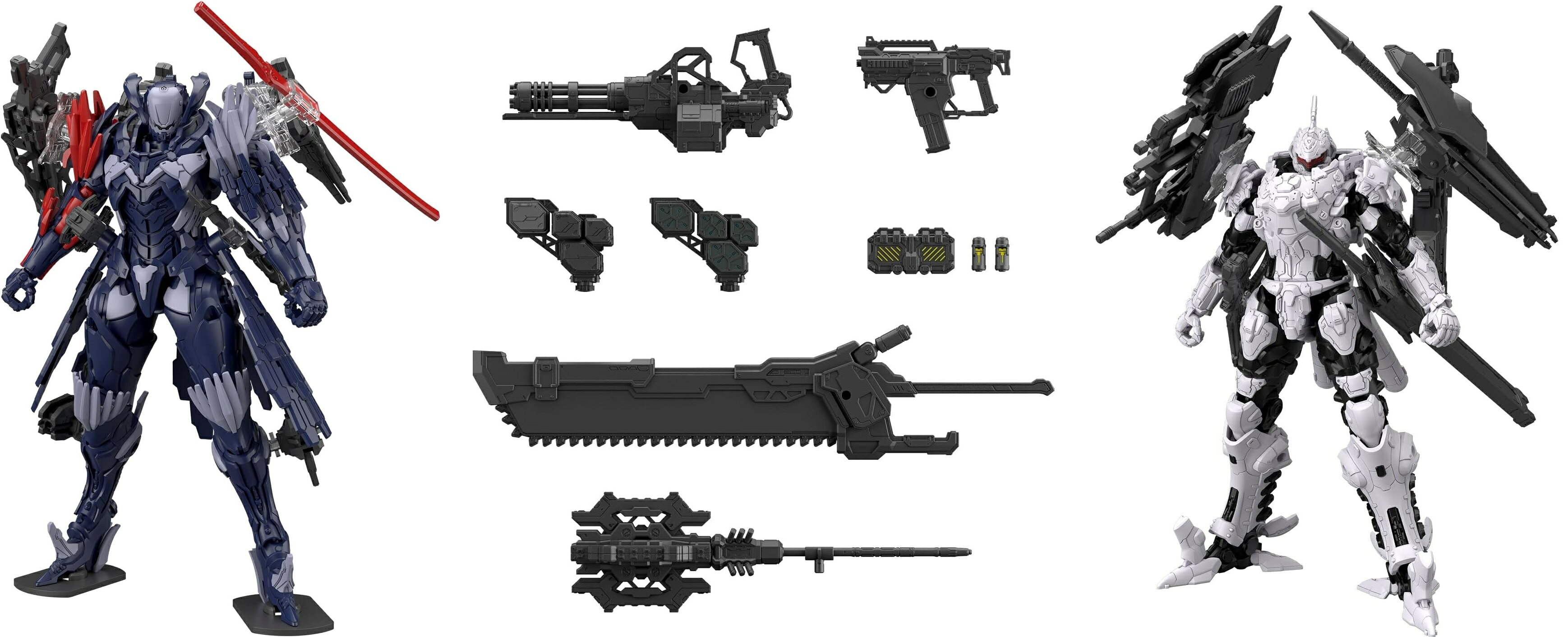 8月発売予定 お一人様3個まで 30MM DAEMON X MACHINA TS 名状しがたきもの・30MM DAEMON X MACHINA TS バハムート・30MM DAEMON X MACHINA TS オプションパーツセット WEAPON SET 01 色分け済みプラモデル セット