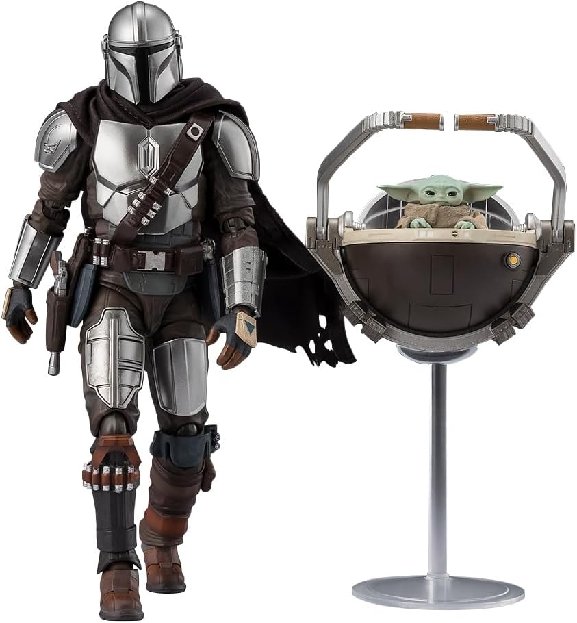 Rakuten - 5月発売予定 S.H.フィギュアーツ スター・ウォーズ／マンダロリアン・アンド・グローグー マンダロリアン＆グローグー（STAR WARS: The Mandalorian and Grogu） 約150mm PVC&ABS&布製 塗装済み可動フィギュア
