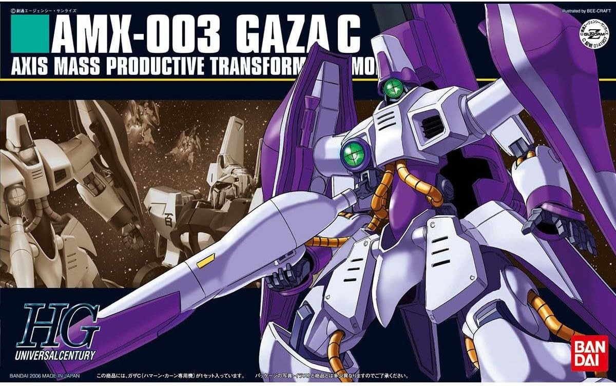 Rakuten - HGUC 機動戦士Zガンダム AMX-003 ガザC ハマーン・カーン専用機 1/144スケール 色分け済みプラモデル