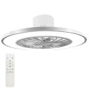 LEDシーリングライト 扇風機 サーキュレーター ファン付き 10畳 約直径550mm ホワイト リモコン付き 引掛シーリング 調色3段階(昼白色・温白色・電球色・常夜灯) 調光10段階 風速4段階 タイマー機能 静音 省エネ 天井照明 空気循環 換気