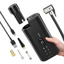 ポータブル 電動 空気入れ コードレス エアコンプレッサー 最大圧力120PSI 電動エアポンプ DC12vタイヤポンプ デジタルディスプレイ付き 自動車タイヤエアーポンプ 自動車、自転車、ボール、その他の空気入れ