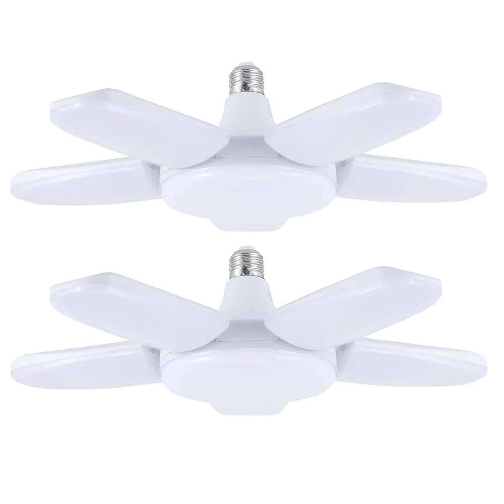 ガレージライト led 作業灯 交換球 工事用ライト LEDシーリングライト E26 LED電球 6灯式 80W 昼白色 6500K led 作業灯 現場用ライト ペンダントライト 天井照明 ダイニング 折りたたみ式 シンプル おしゃれ