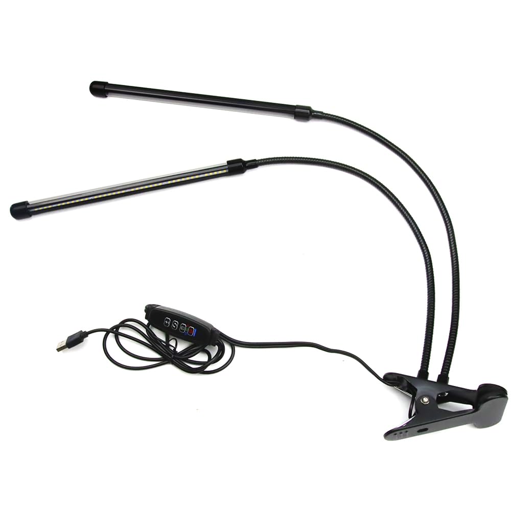 (トクトヨ) 植物育成ライトLED フルスペクトル 白色系 10段階調光 USB充電式 栽培ライト 360°調整可能 調光/切り替え/タイマー 低消耗 省エネ 50W屋内植物ライト