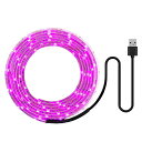 植物育成ライト 5m LED植物用 LEDテープライト 植物成長促進 光合成 促進 防水 USB対応 LEDテープ 植物育成ランプ 家庭菜園 室内園芸