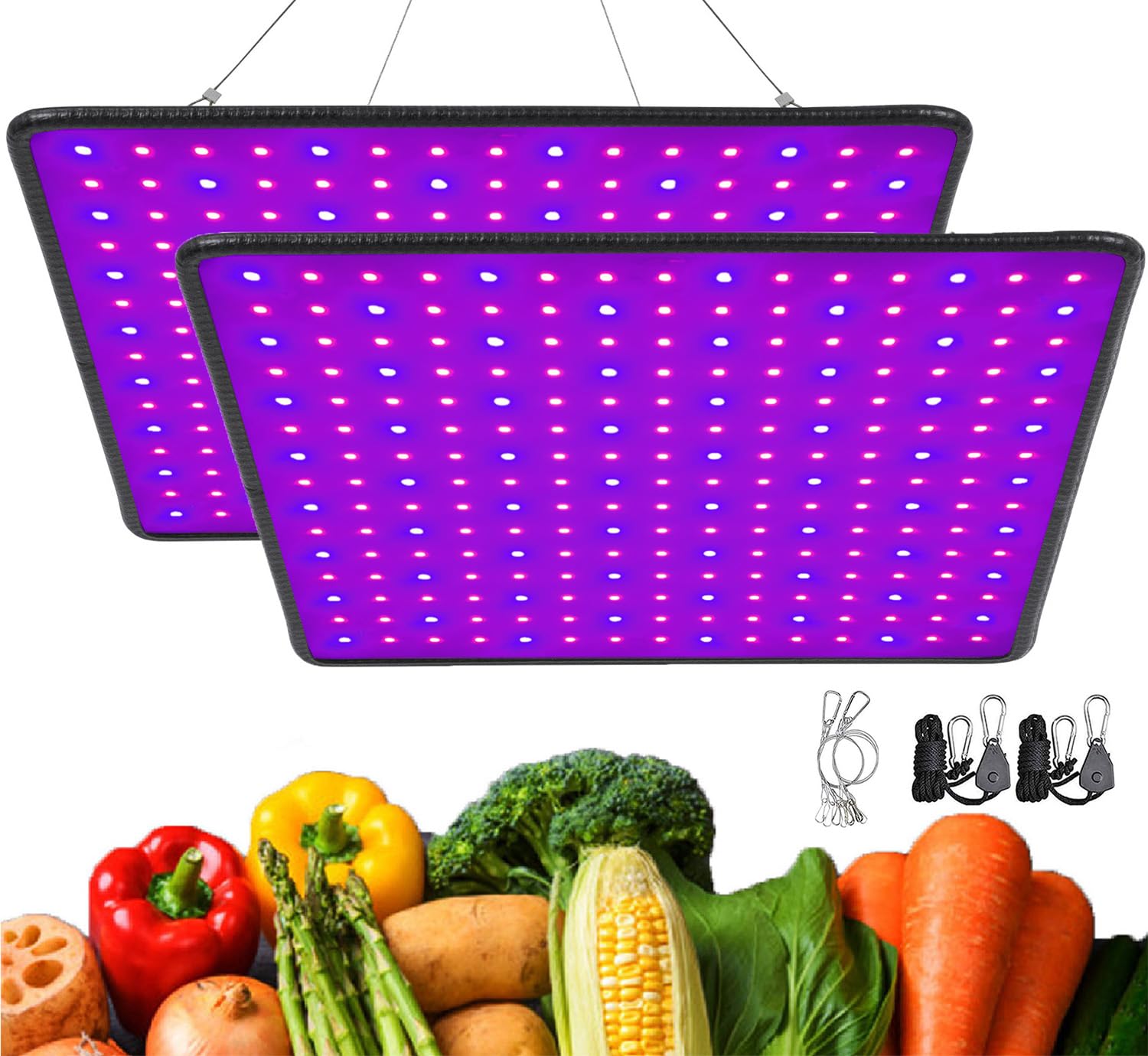 植物育成ライト LED 植物ランプ 400W相当 ルスペクトル 225LED 植物パネルled 省エネ 長寿命 水耕栽培 ..