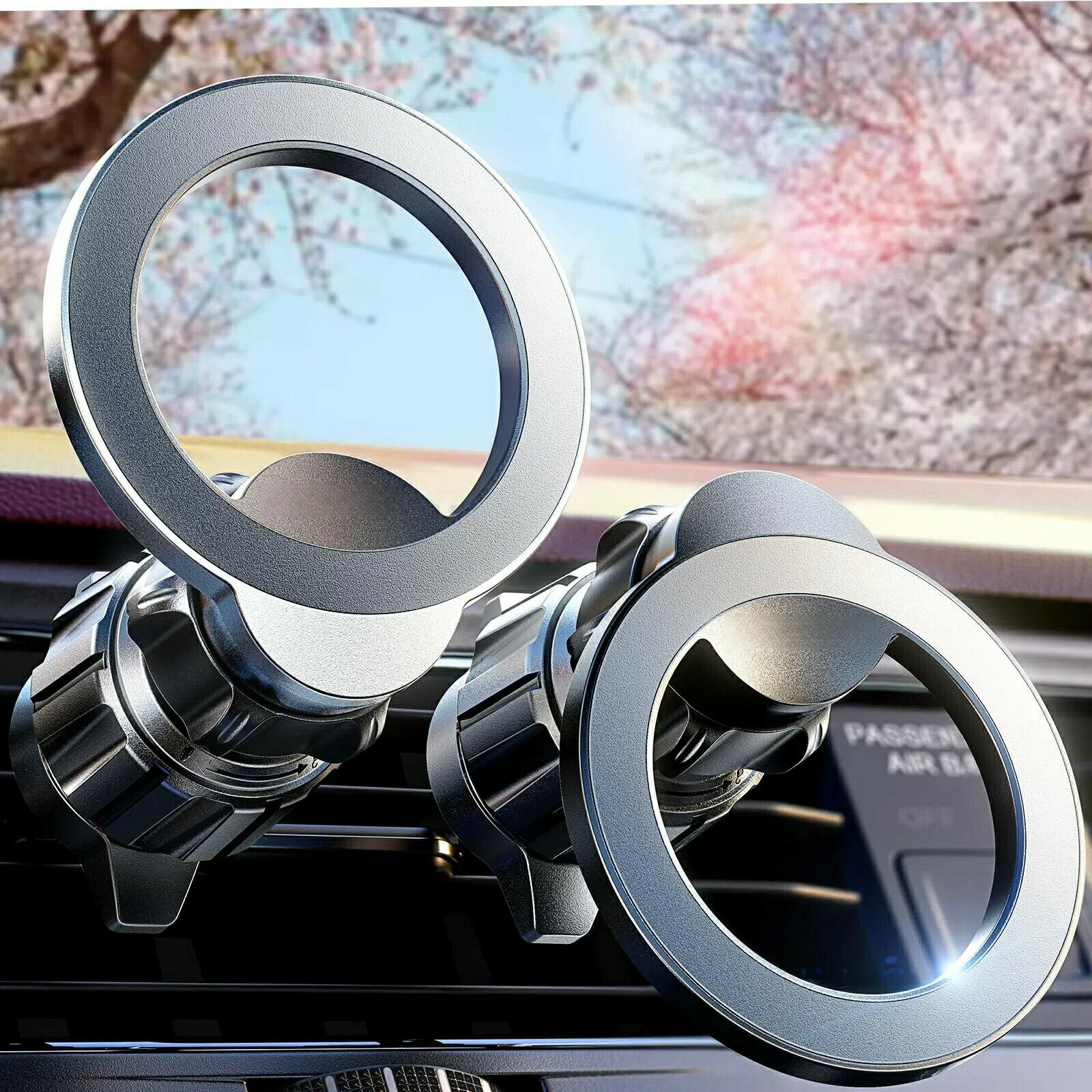 車載 2パック マグセーフ 車載ホルダー [2024超強力磁石] マグネット スマホホルダー 24N55 車 片手操..