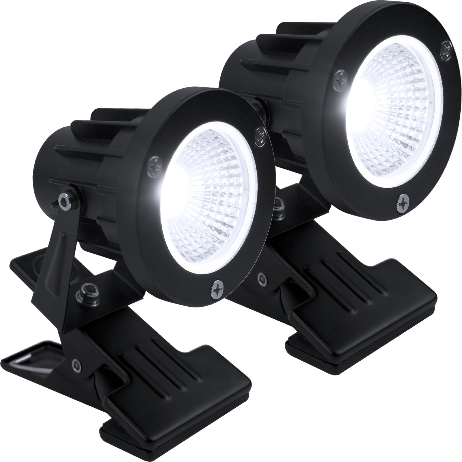 クリップ式ライトledスポットライト看板ライト小型防雨防水タイプ2m線作業灯スタンドシンクライト小型電灯クリップ色)