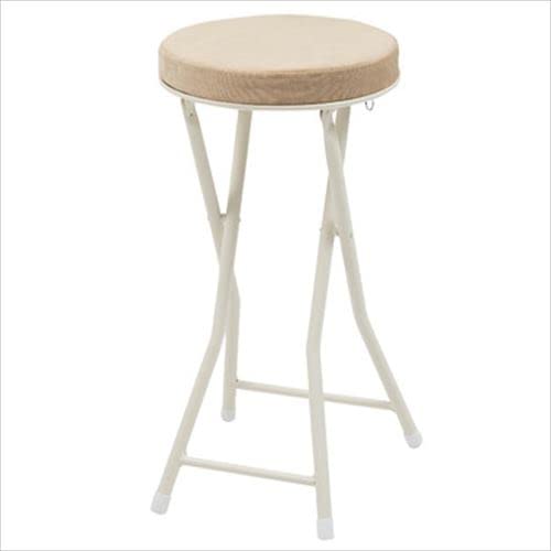フォールディング ハイスツール ベージュ折りたたみ
