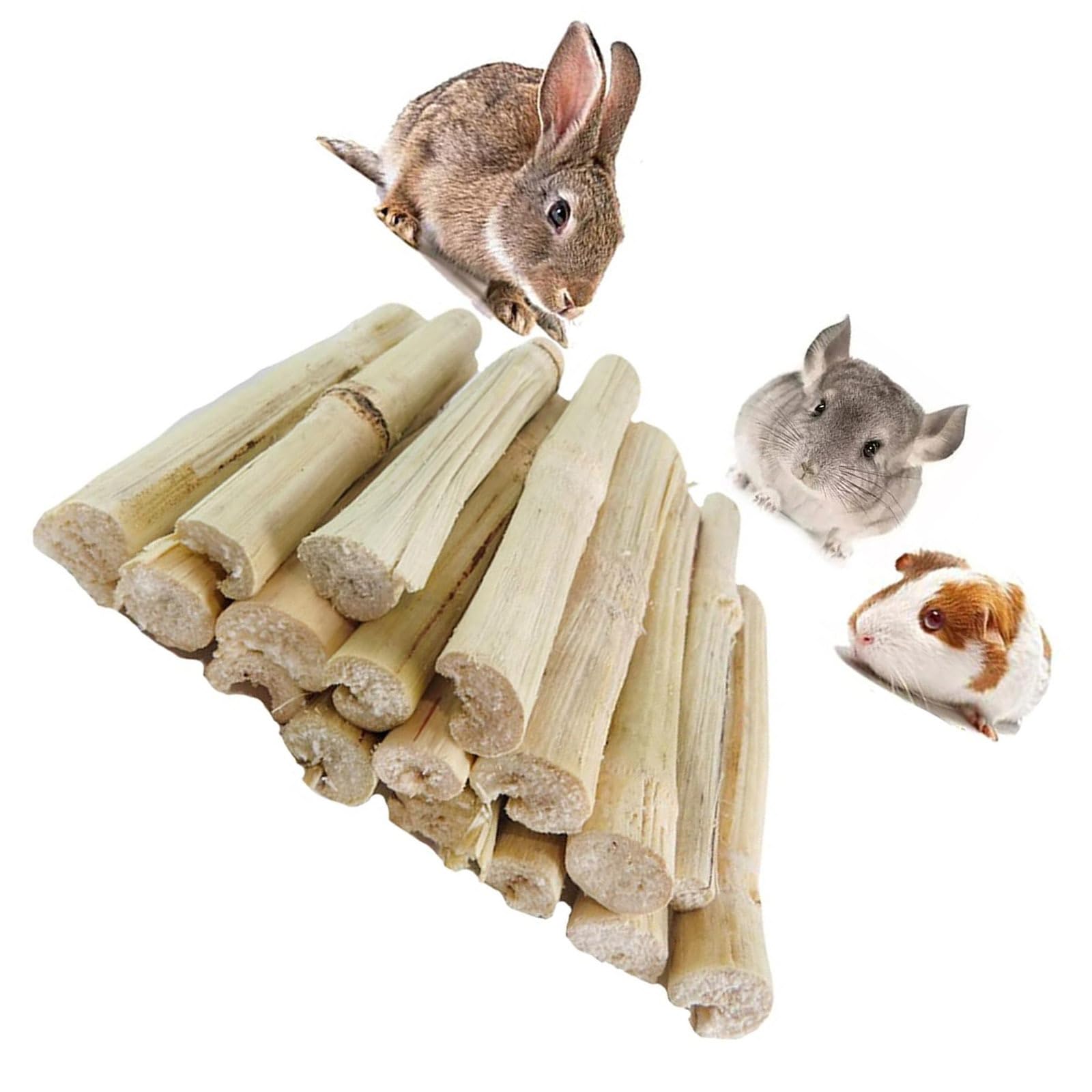 さとうきび かじり木 うさぎ チンチラ モルモット ハムスター 噛むおもちゃ 小動物用ハムスター のおや..