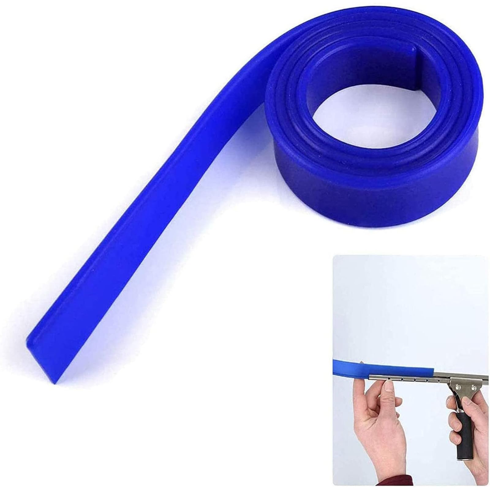 ブルー 天然ゴム スクイジー替 ブルー 天然ゴム スクイジー替えゴム スクイジーのサイズによって裁断が..