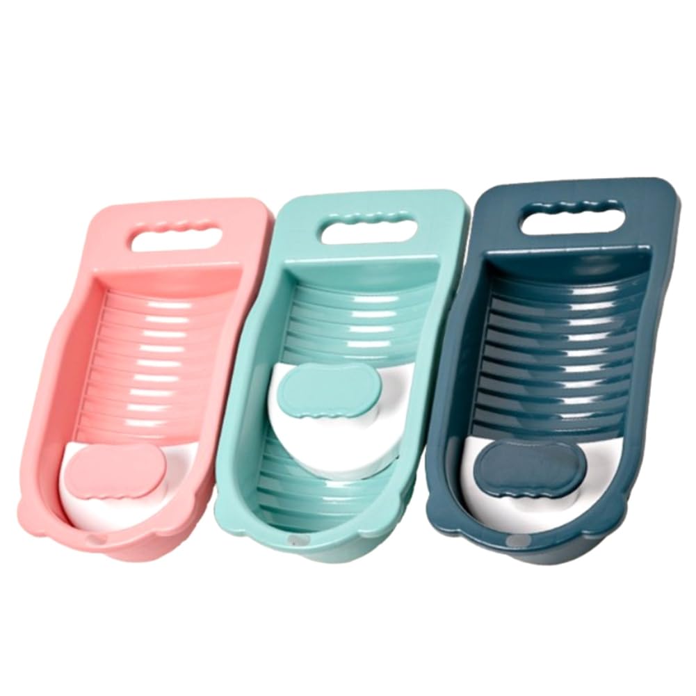 滑り止め厚みのある洗濯板 3 点 衣類 ランドリー クリーニングツール バスルームアクセサリー 靴下 洗..