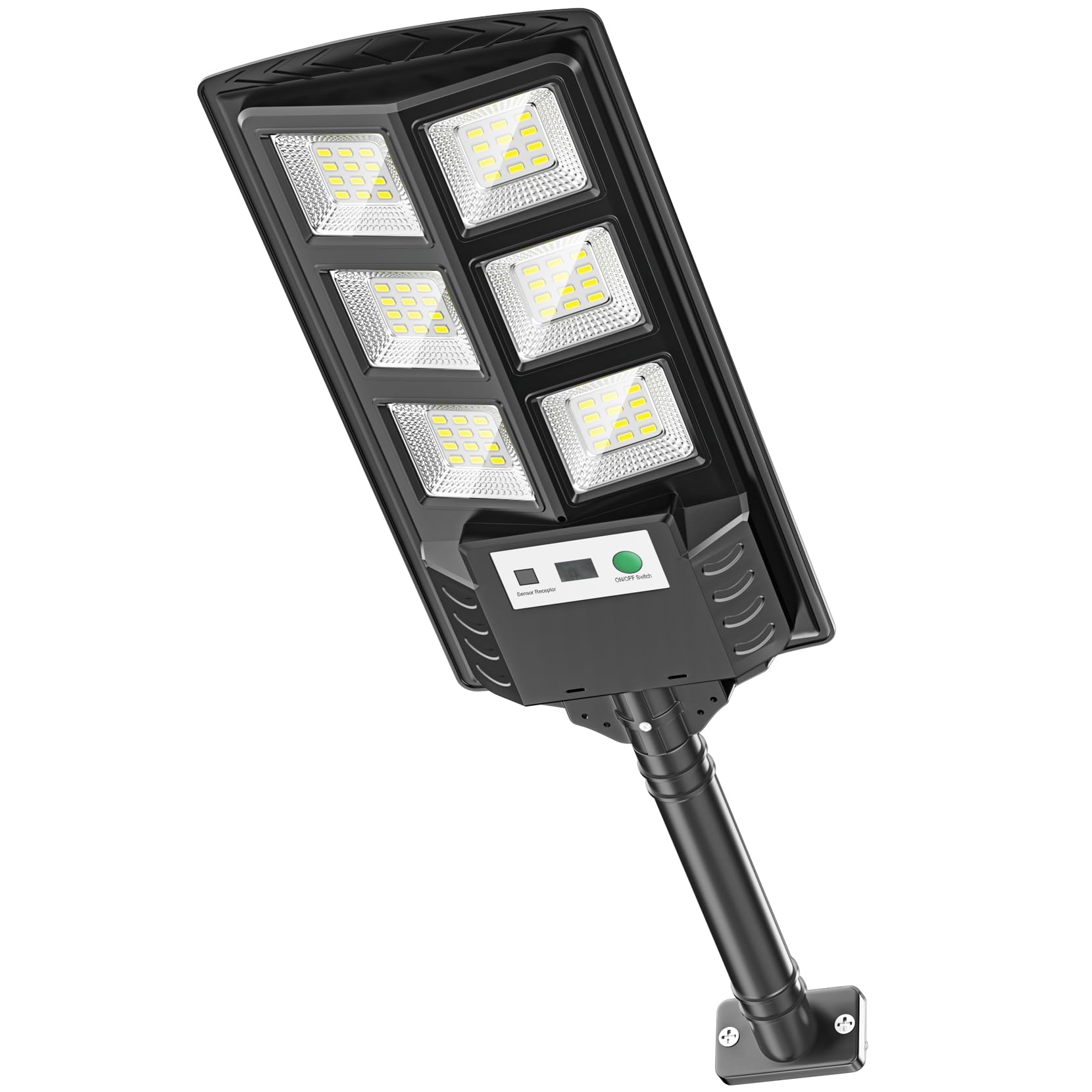 150W ソーラー街路灯 人感センサーライト 防水照明 ソーラー 屋外 夜間検知 人感センサー LED ソーラーライト 庭/前庭/玄関/駐車場/停電 リモコン 1個 (150W)