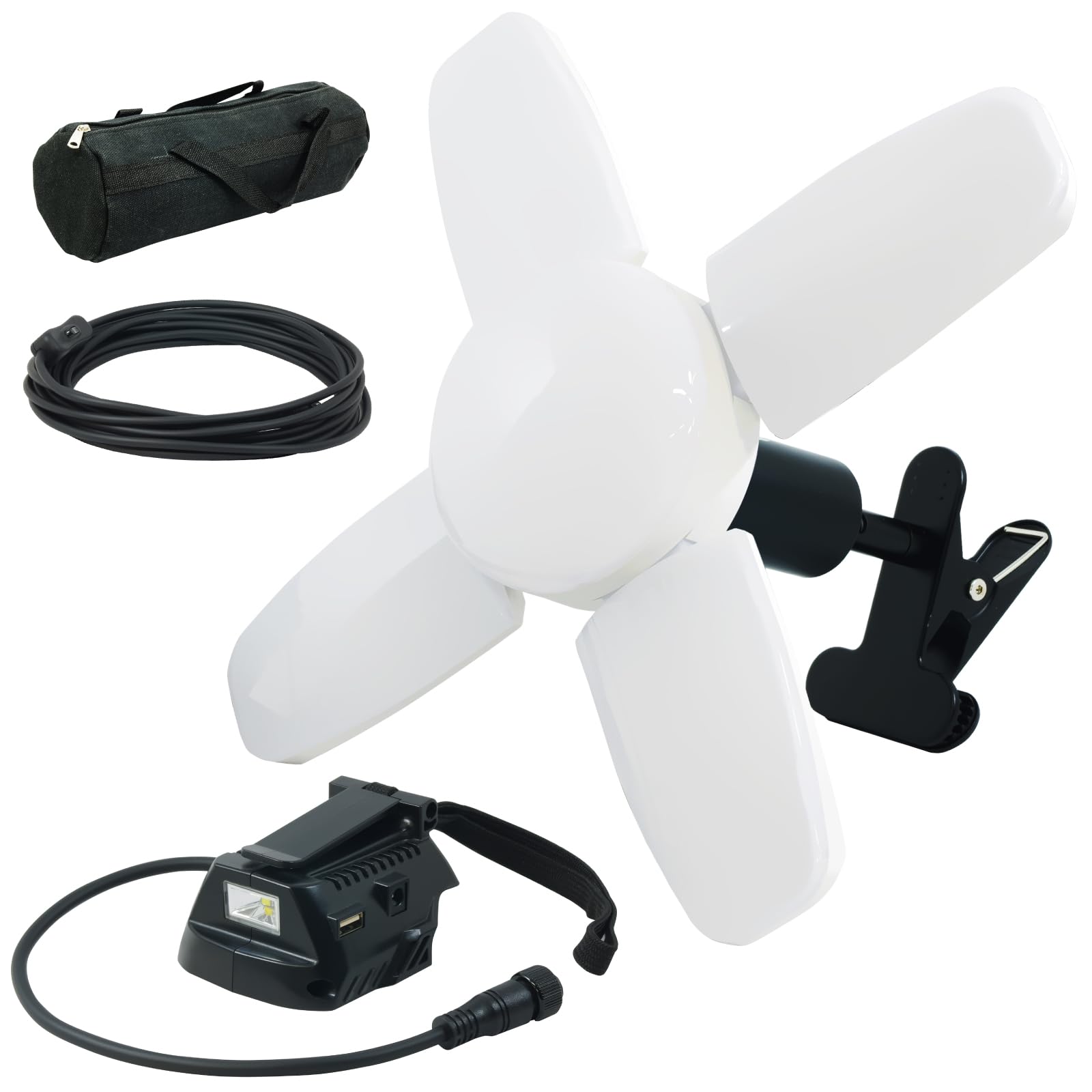 led 投光器 バッテリー と互換性あり グリップ式 ライト 12V-18V 1800lm ワークライト 16W 昼光色6500K..