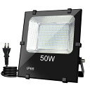 led 投光器 50w 作業灯led ライト 灯光器 4000LM 高輝度 昼光色 PSE適合 IP66 屋外 防水 100V対応 フラッドライト ガレージ 看板灯 集魚灯 省エネ 駐車場 庭園 アース付野外 BBQ キャンプ 180°角度調整機能 1.5コード 防犯 防災 舞台照明 景観照明 体育館用 倉庫 折り畳み式