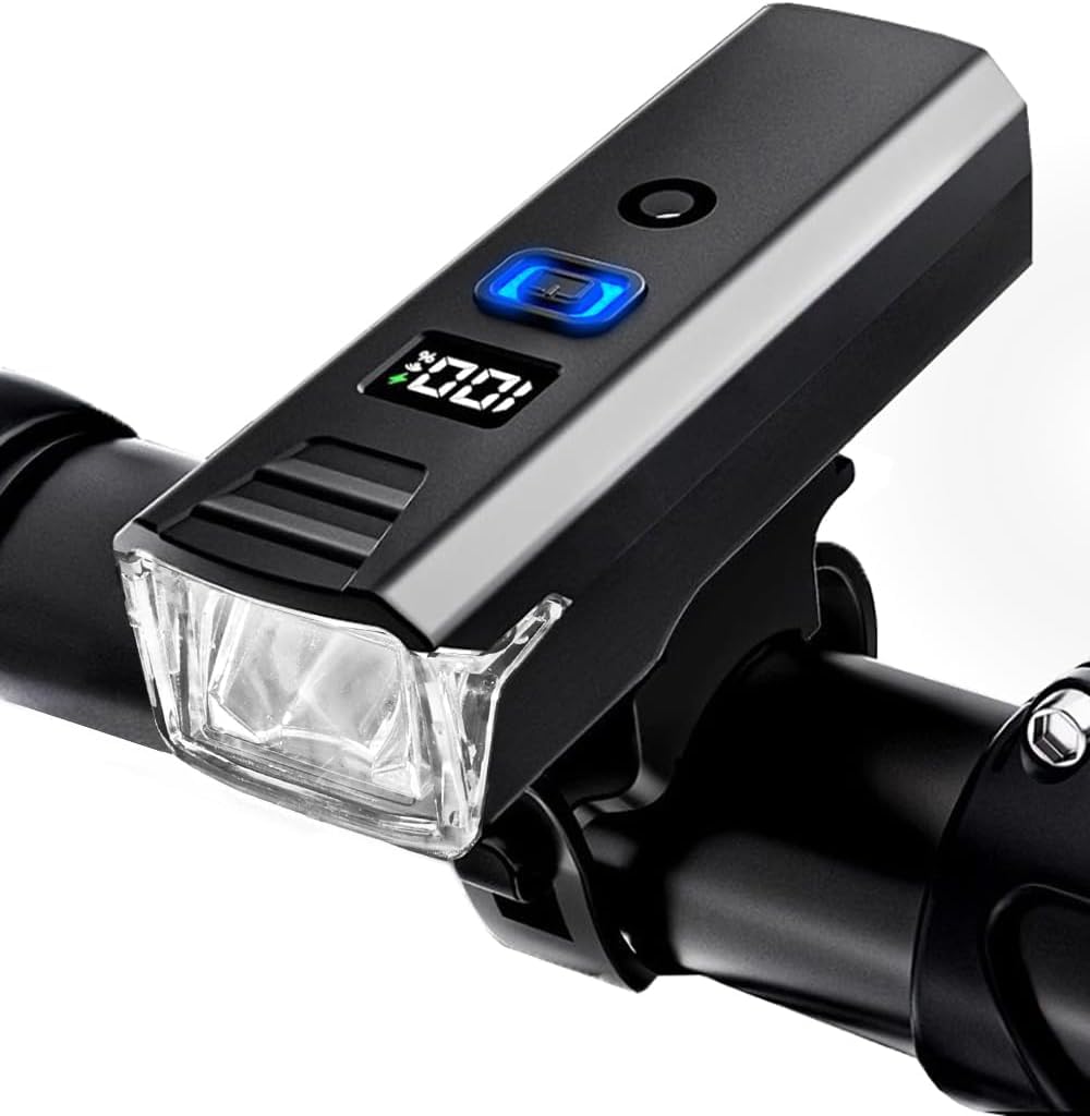 自転車 ライト 大容量3000mAh 高輝度2100ルーメン 自動点灯モード 大容量 自転車用 LED ライト 180°大..