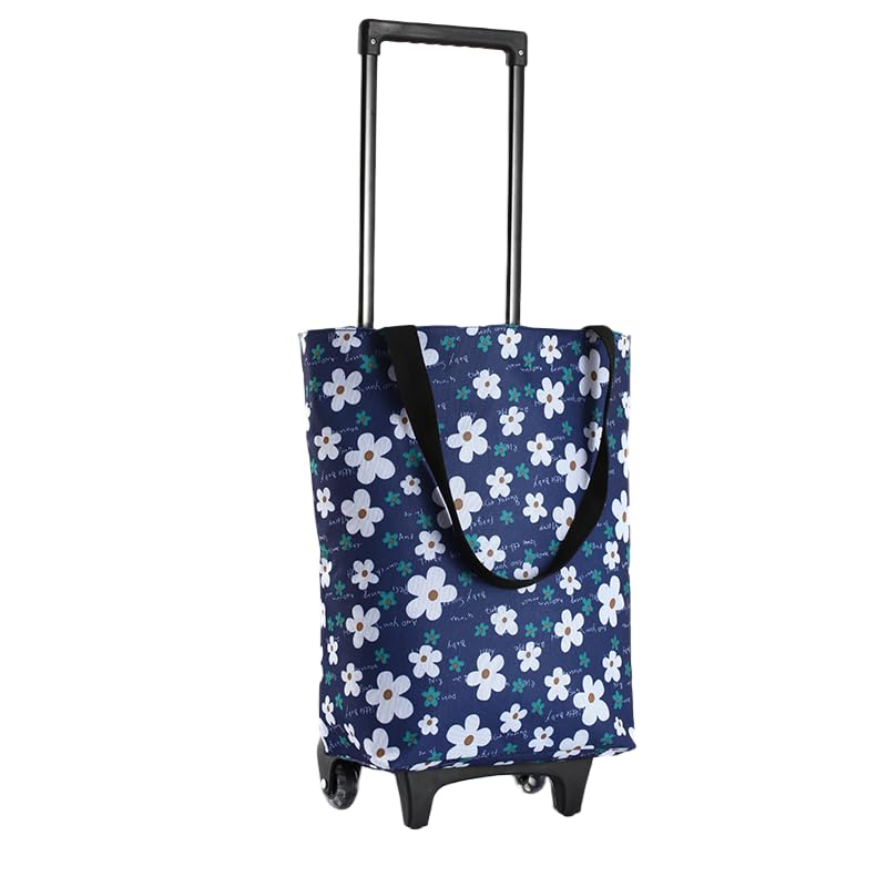 エコバッグ ショッピングカート 折り畳みキャリーカート 軽量 キャリー大容量 収納力 の引き手付きカー..