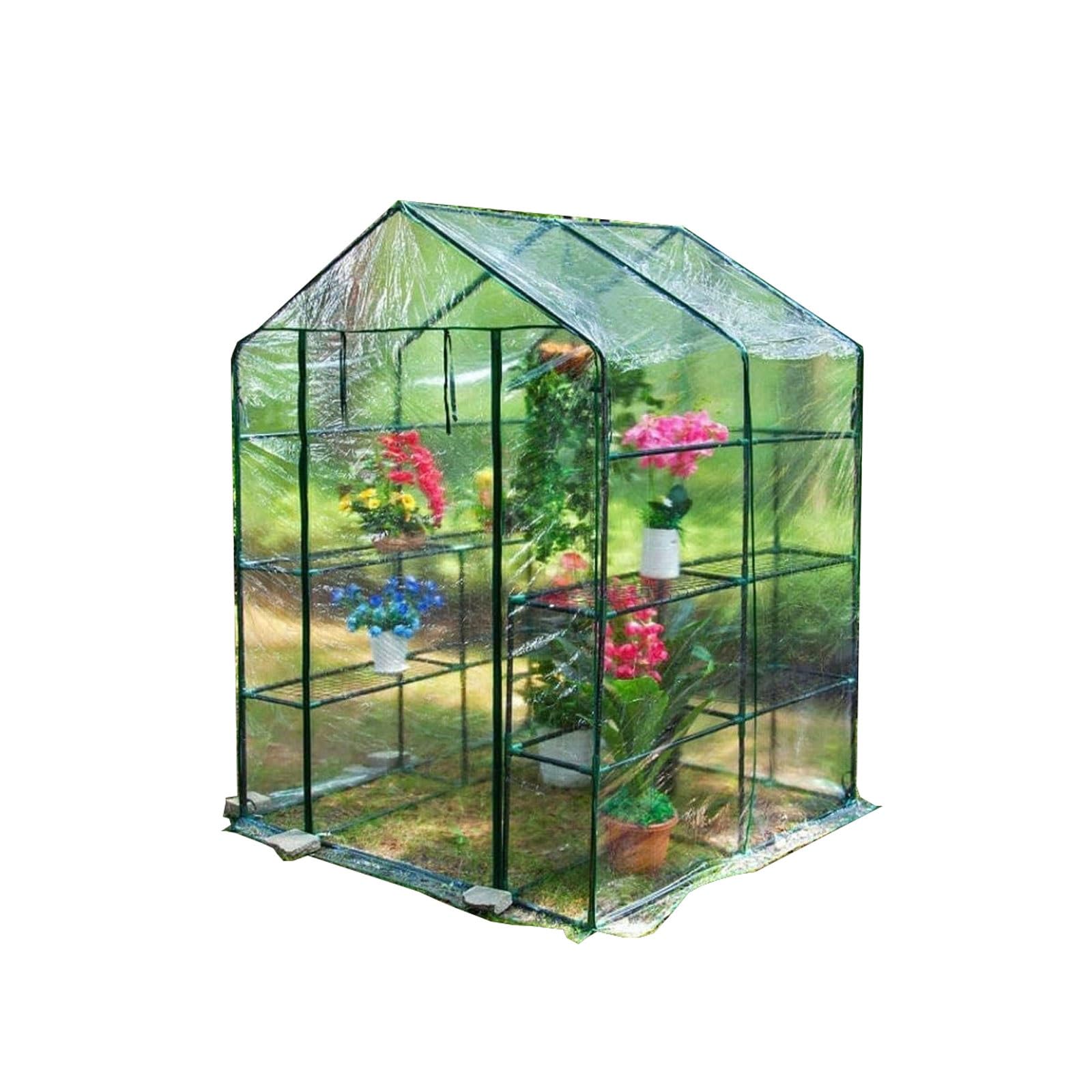 ビニールハウス植物の温室ミニガーデン組立簡単ガーデン温室家庭用 3段(A,143x73x195cm)