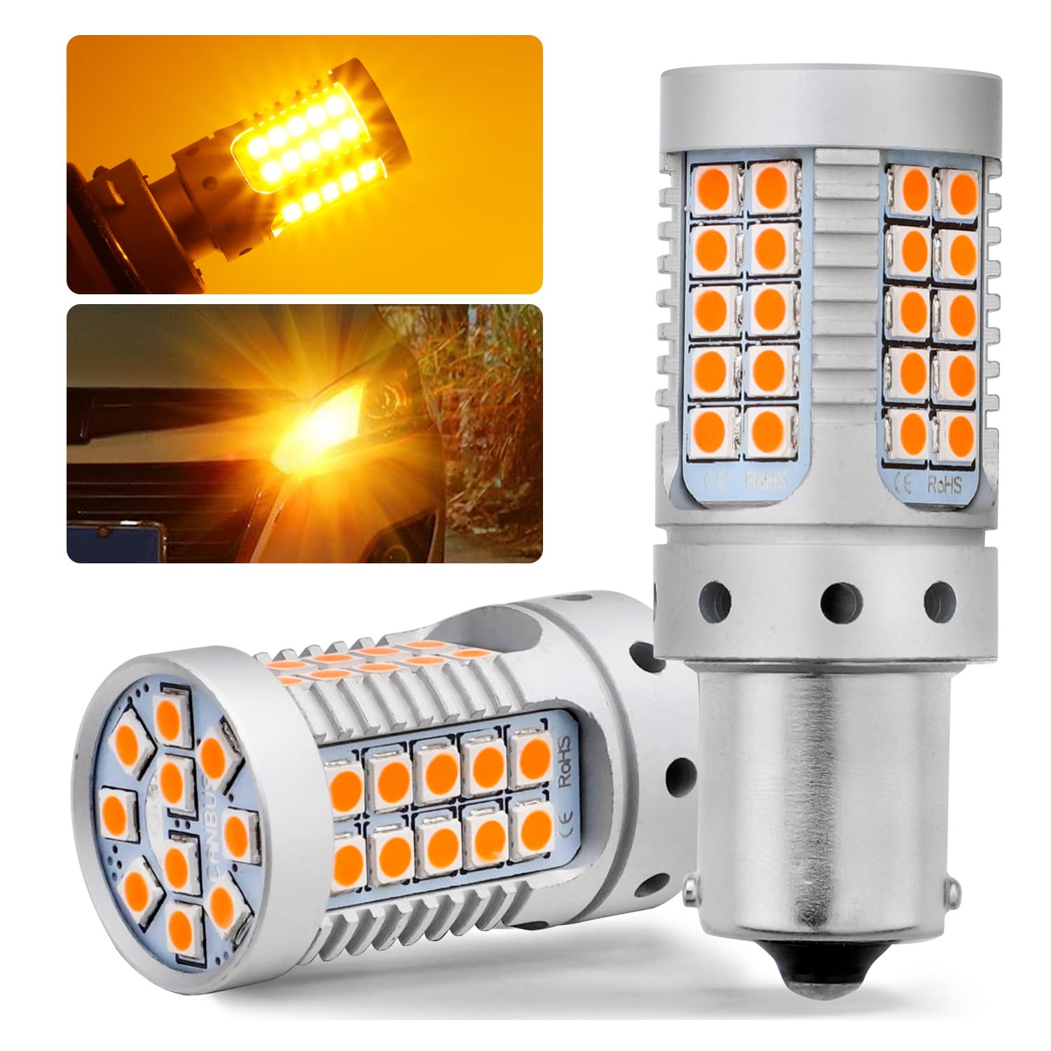 S25 󥰥 ԥѰ㤤 LED 󥫡 ⵱ 󥫡Х ϥեɻ BAU15S PY21W 󥫡 LEDХ...