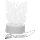 クリエイティブな常夜灯 蝶パーティーの好意 ナイトスタンド 惑星ランプ 太陽 lamp for bedroom desk lamp ベッドサイドランプ 可視化ランプ アクリル Luxshiny(3)