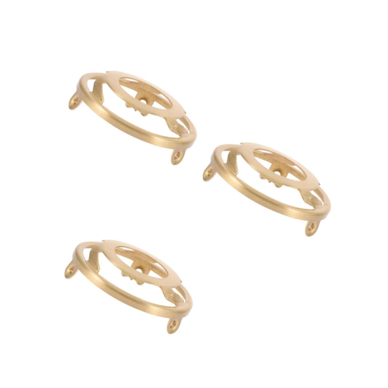 3個 ランプヘッド三脚ブラケット ランプシェードホルダークリップオン ランプの電球ケース ランプシェ..